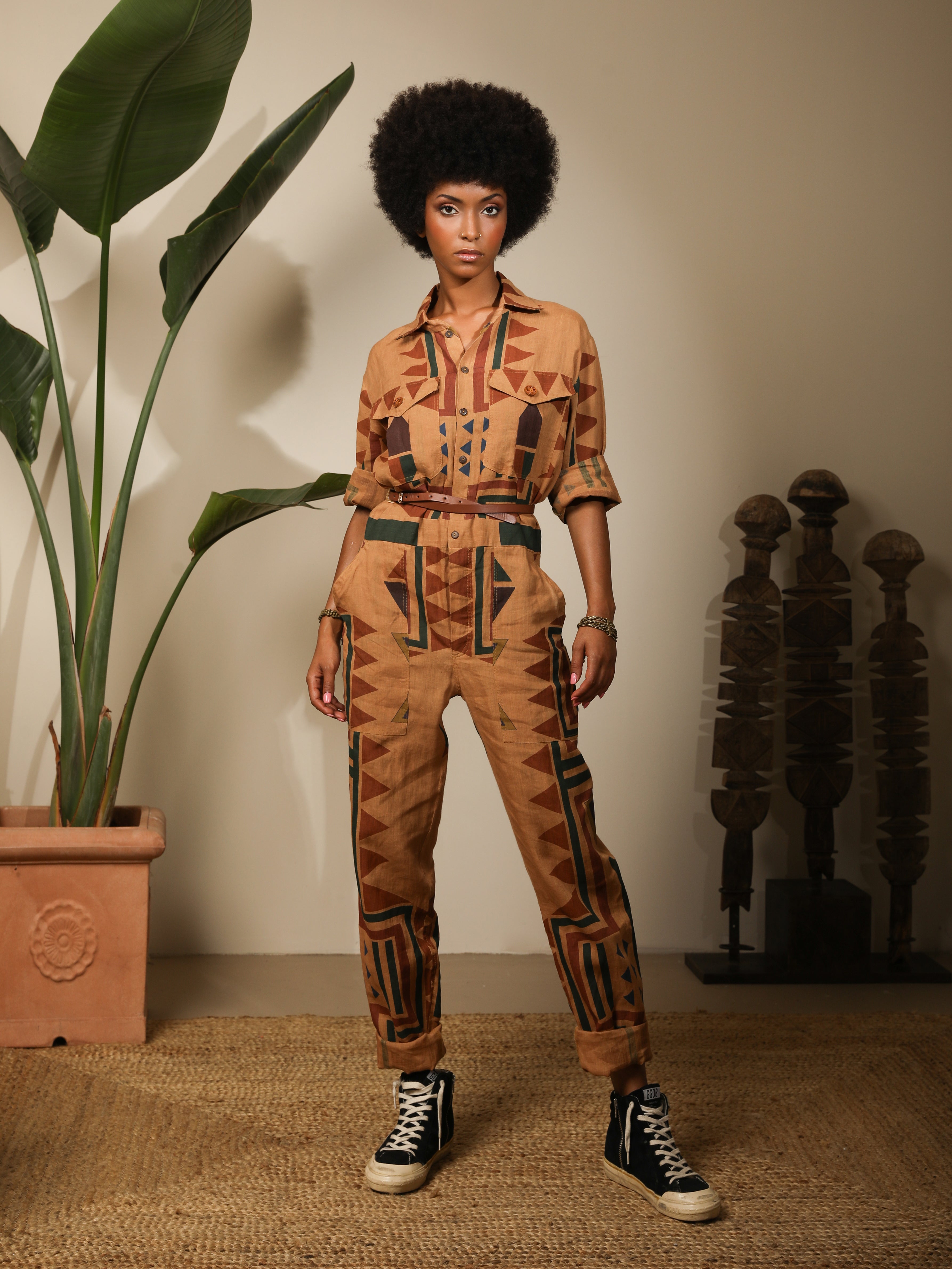 FEZ JUMPSUIT IN LINEN