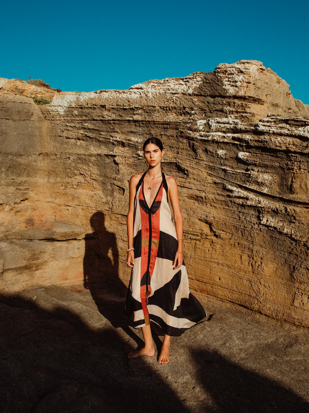 UMA JUNE DRESS DESERT ZENITH LINEN