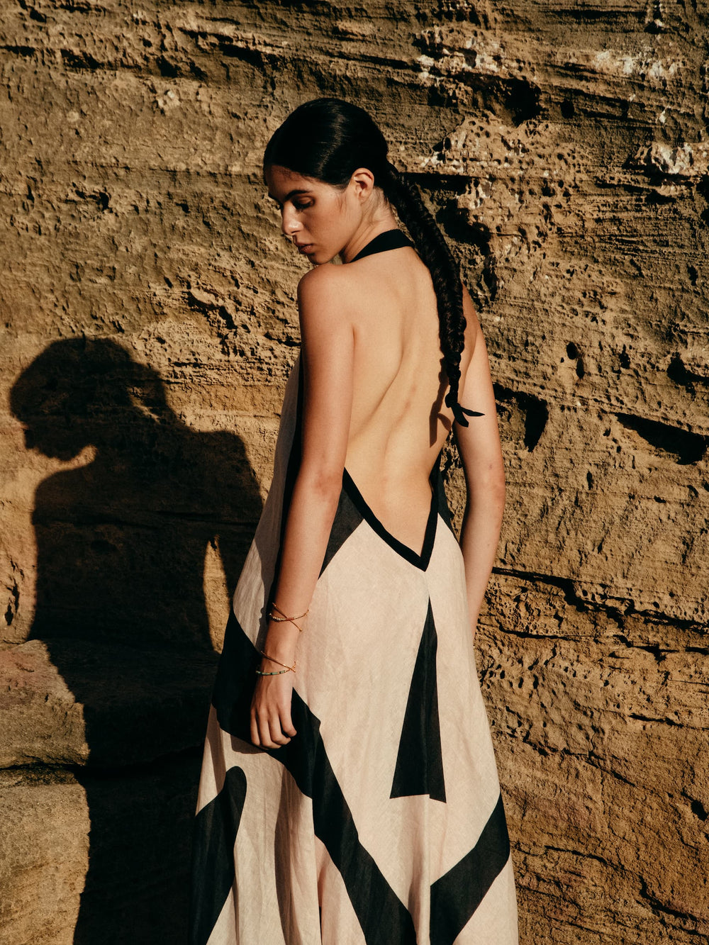 UMA JUNE DRESS DESERT ZENITH LINEN