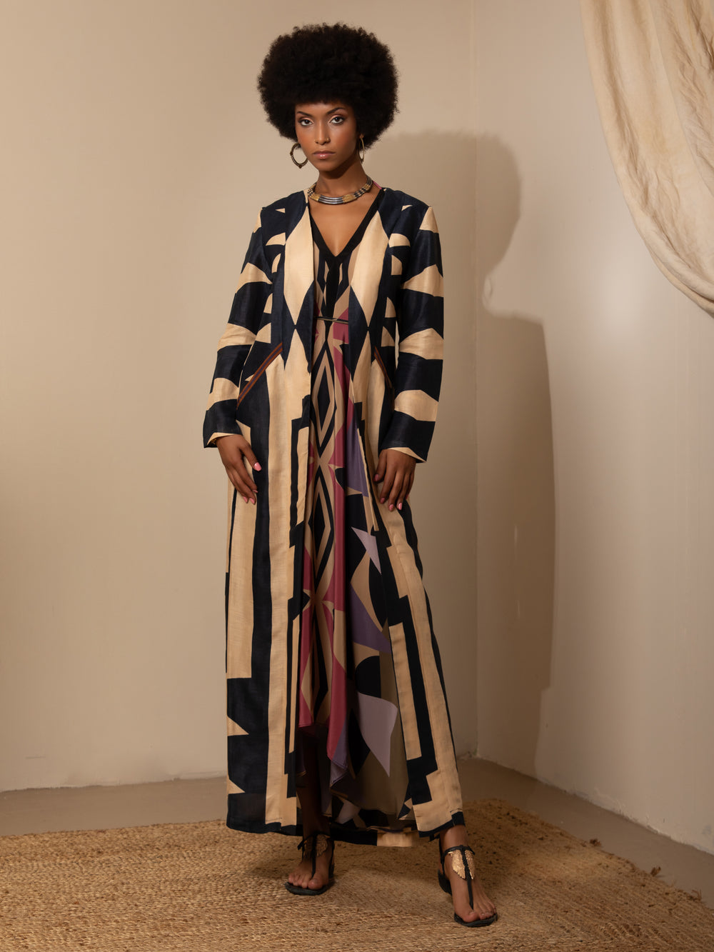 SHIELD COAT LINEN