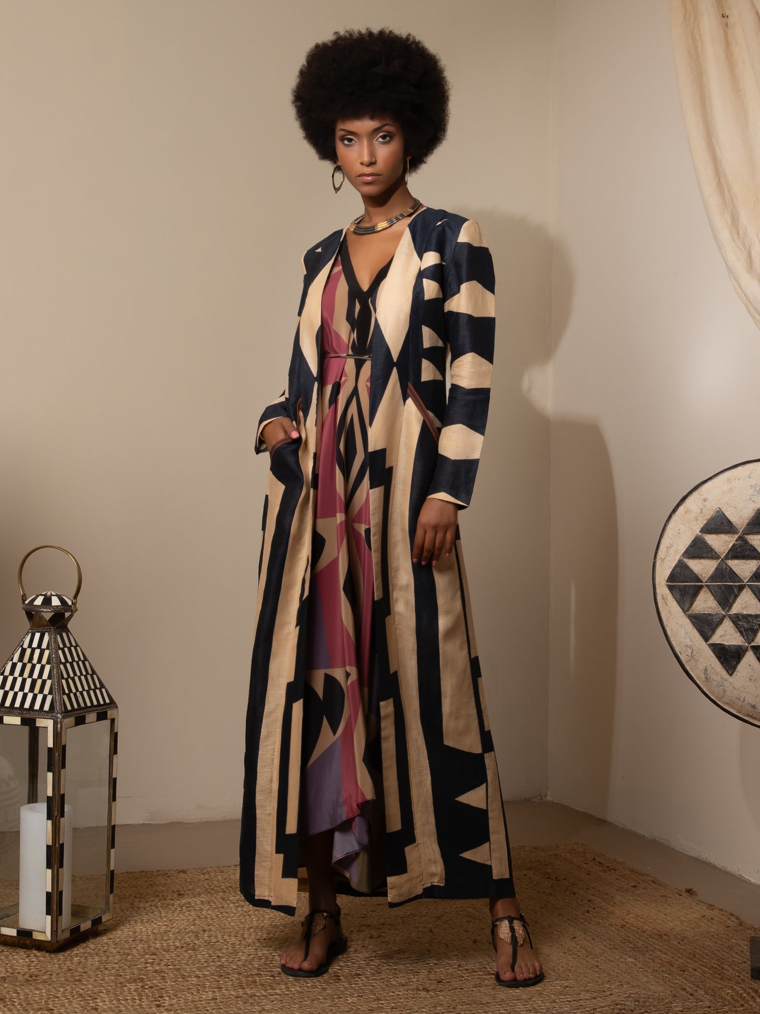 SHIELD COAT LINEN