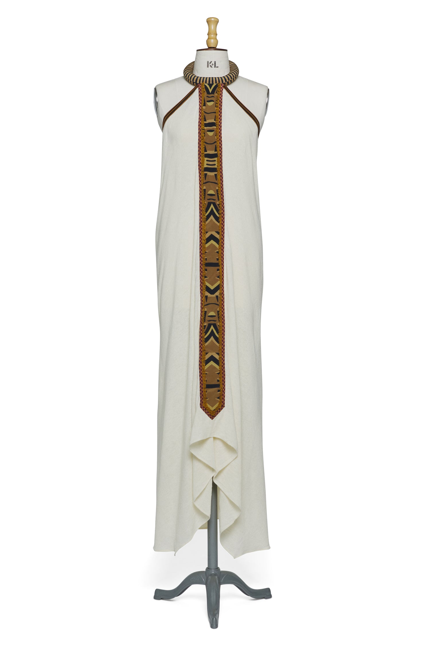 SABA DRESS IN CREAM RAW SILK