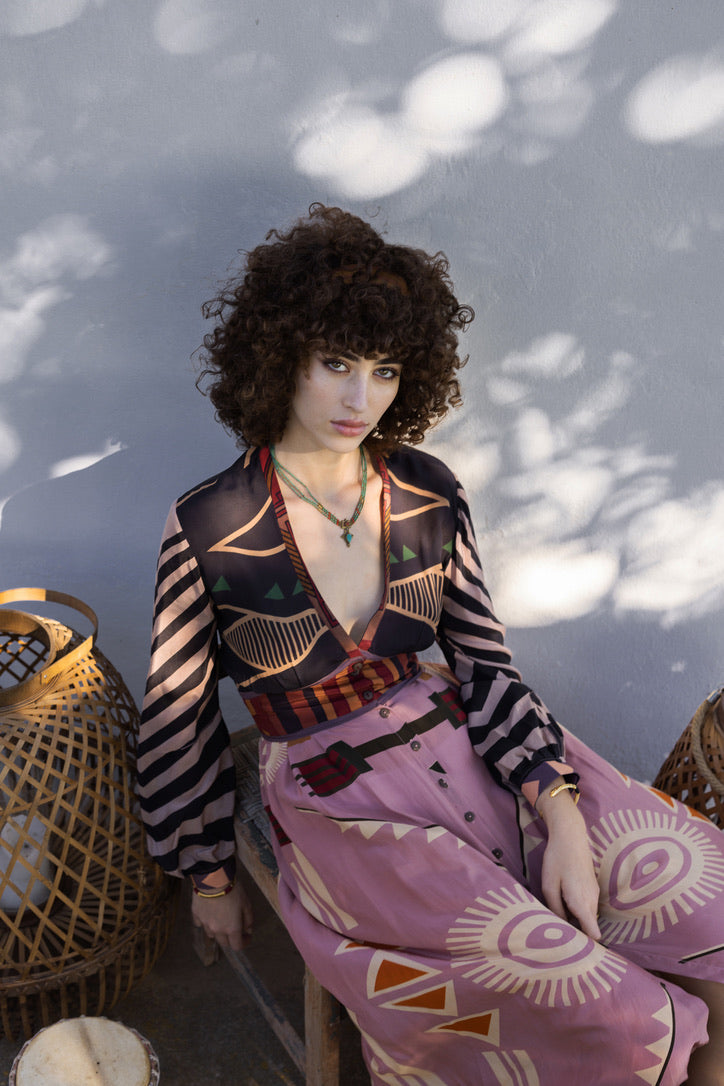 WAGON DRESS ROSA