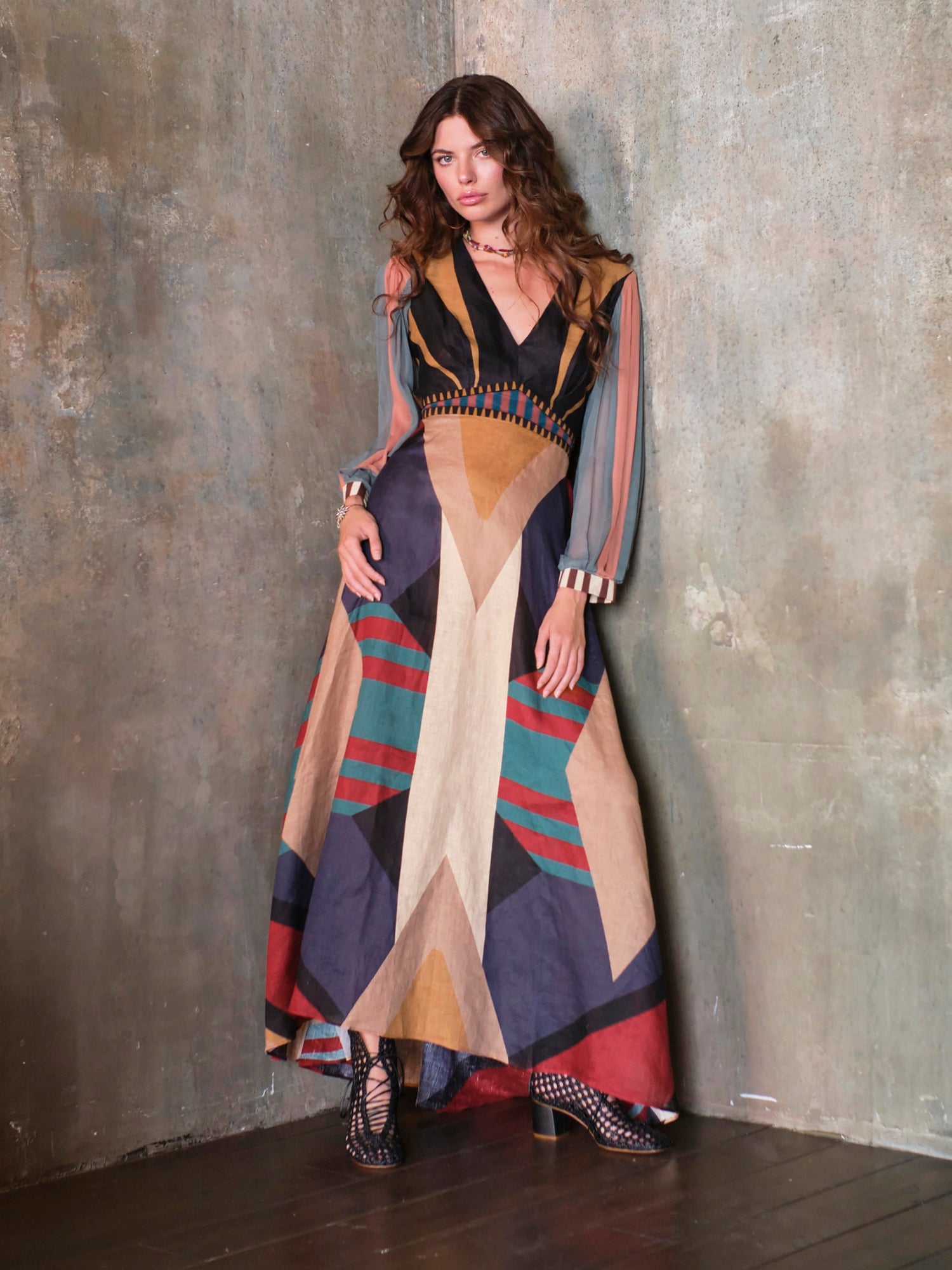 ASTRAL DRESS IN LINEN